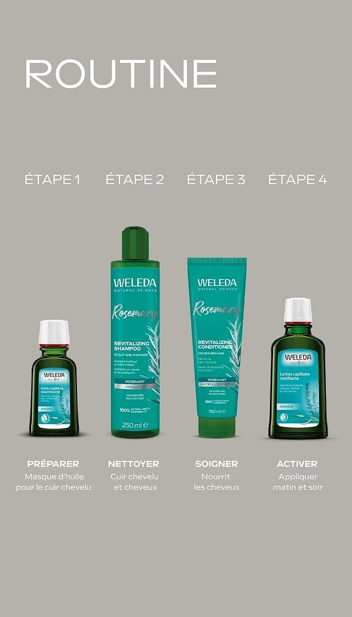 Routine capillaire complète romarin - lotion offerte - 2